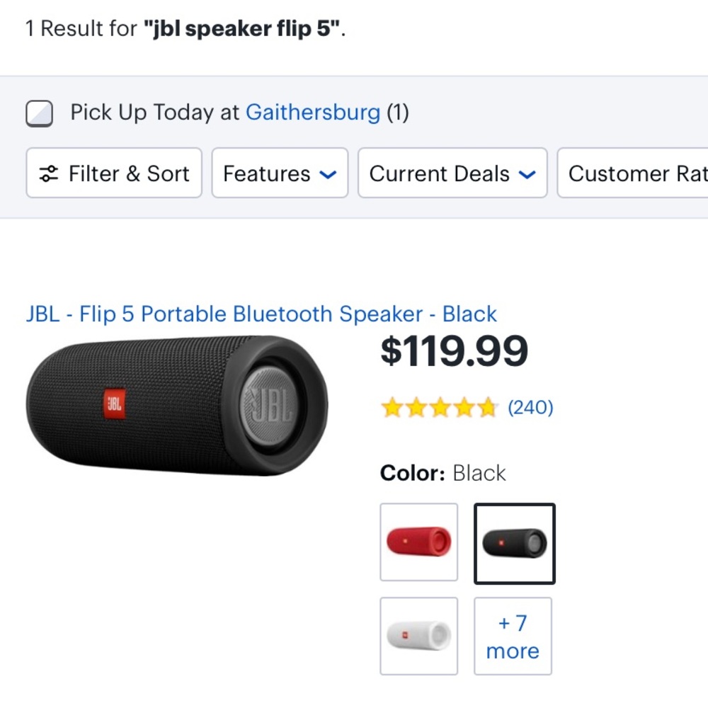 Unboxed New JBL Flip 5. Water proof. Choose color